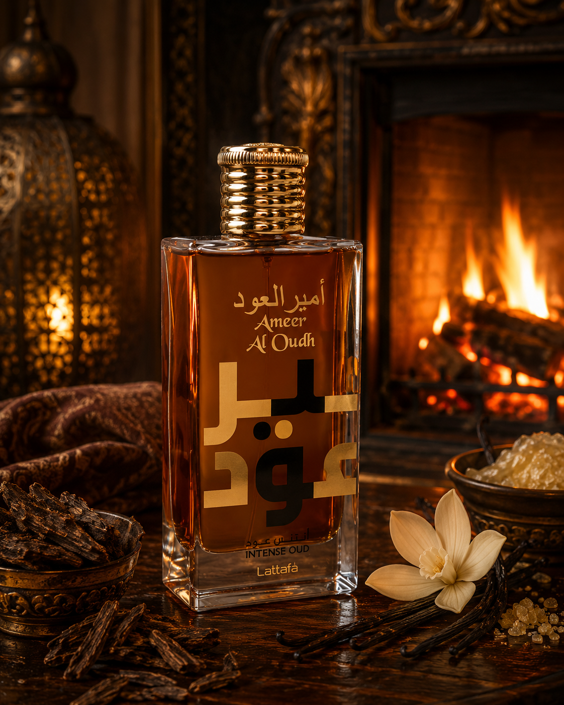 Lattafa Ameer Al Oudh Intense Oud [EDP] | Inspired By Maison Margiela By The Fireplace